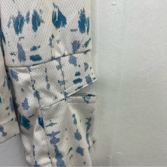 Mountain and Isles Women's Sola Sun Protection Bahama Blue Stripe Outdoor Shirt - Picture 6 of 12